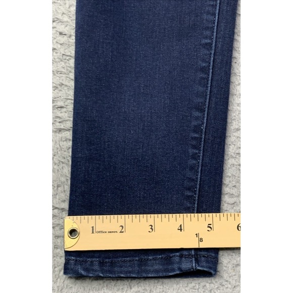 KanCan Jeans Womens Size 7/27 Estilo Dark Wash Blue Mid Rise Three Button Jeans - Picture 5 of 9
